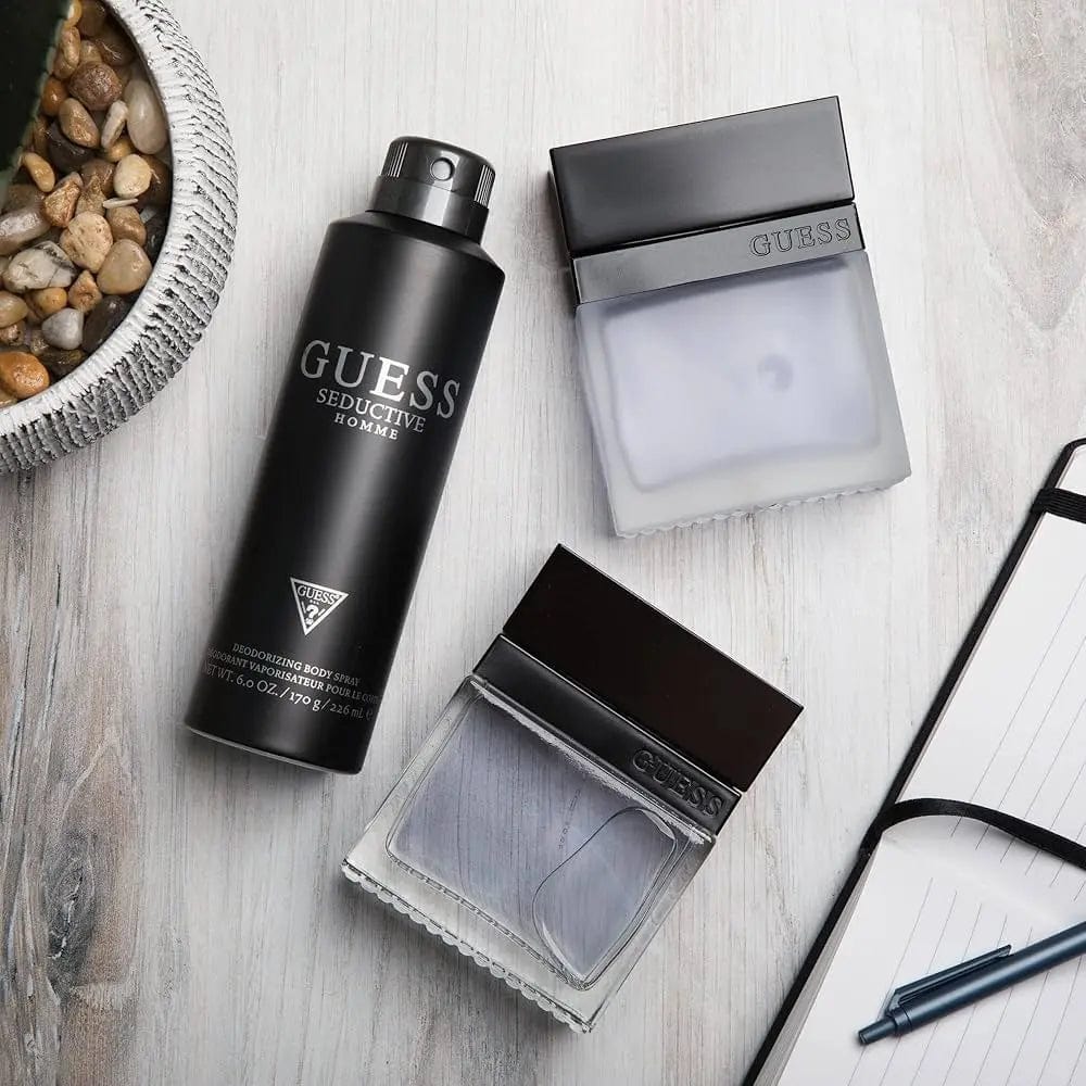 Seductive Homme By Guess For Men 4Pcs Set EDT Spray