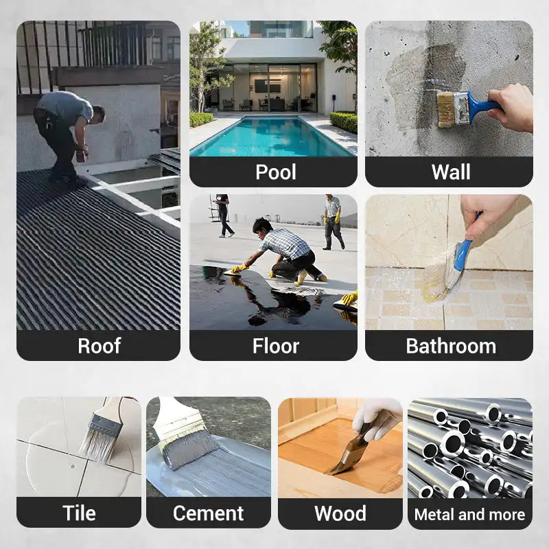 Waterproof Multi-Purpose Polyurethane Coating Roof Leak Repair Exterior Wall Leak Sealing Asphalt Coating Eco-friendly Material