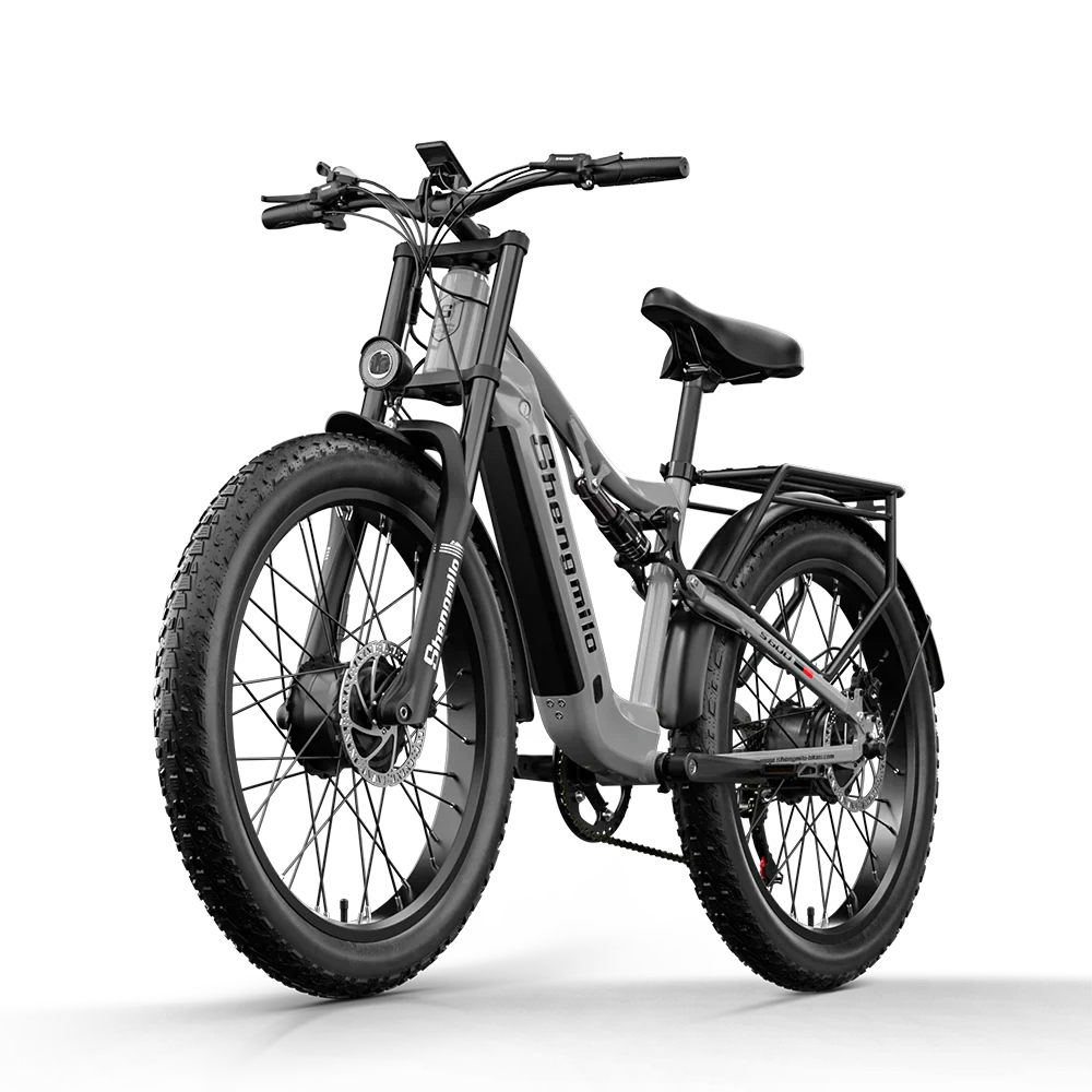 Shengmilo S600 Electric Dirt Bike 2000w Dual Motor Electric Bike Adult  48V 17.5AH Battery 26 inch Fat Tire Bicycle Electric