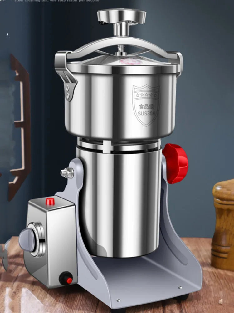 1000G 110/220 Grinder Machine Grains Electric Herbal Coffee Powder Miller Dry Food High Speed Intelligent Spices Cereals Crusher