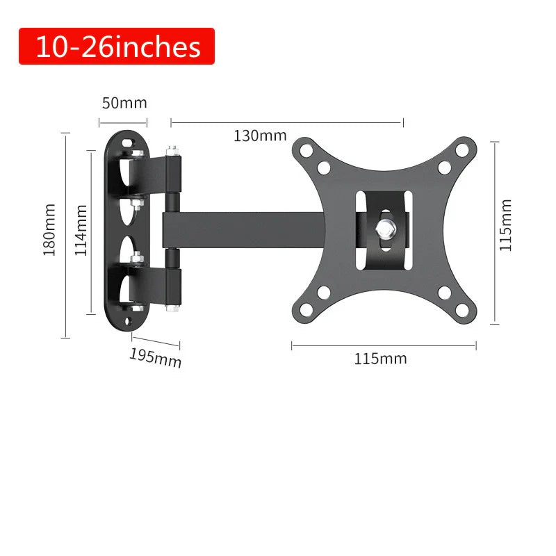 1 PCS Adjustable TV Monitor Wall Mount Bracket  for Most 13-27 In/10-32 in 360° Rotated Expansion tv Holder VESA 100*100mm