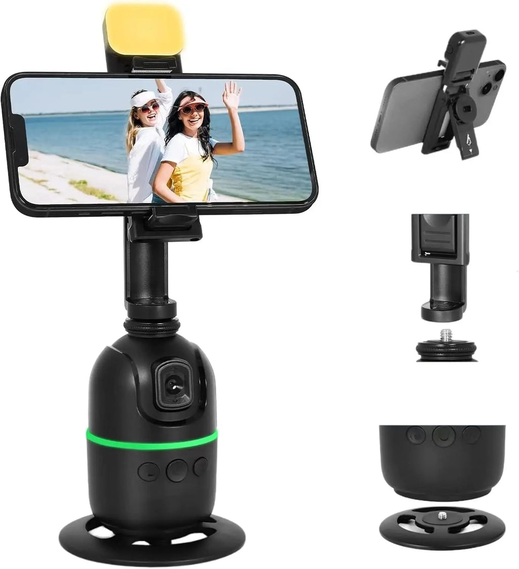 selfie stick Stabilizer 360°Auto Face Tracking AI Gimbal All-in-one Desktop Phone Holder Tripod For Smartphone Video Vlog Live