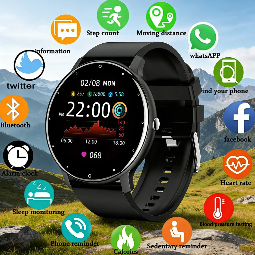 2026 New Ultra-Slim Smart Watch Men 100+ Sports Modes Heart Rate Monitoring AI Voice Assistant Bluetooth Call Smartwatches
