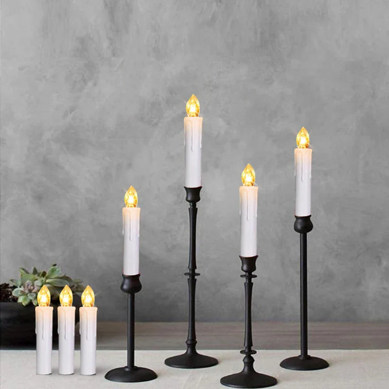 200 hours Realistic Flickering LED Candle Remote Timer for Christmas Gift Home Decor Centerpiece Wedding Artificial Flameless