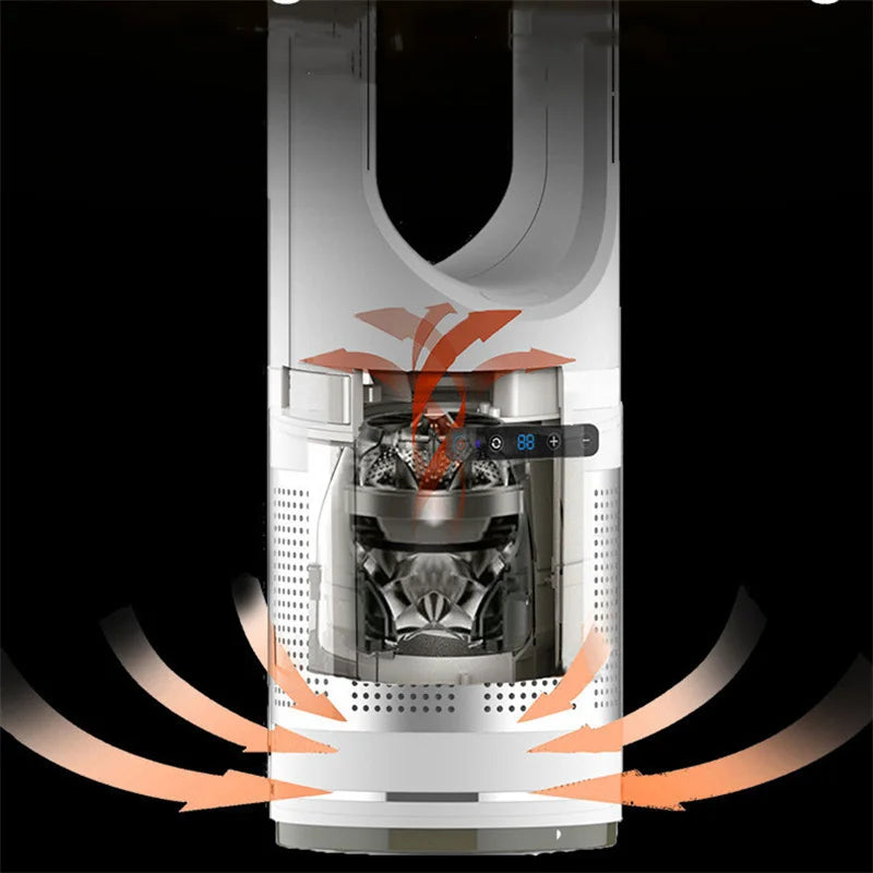 2025 New 18 inch Warm and Cold Floor Type purification Fan super long time, quiet, multi gear, safety and no fan blade design
