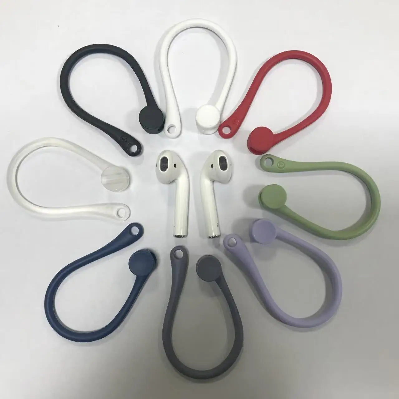 Anti-Lost Sport Silicone Earhooks Ear Holder Stand for Airpods 1 2  Bluetooth Earphone Earbuds Cover for Running Jogging Cycling