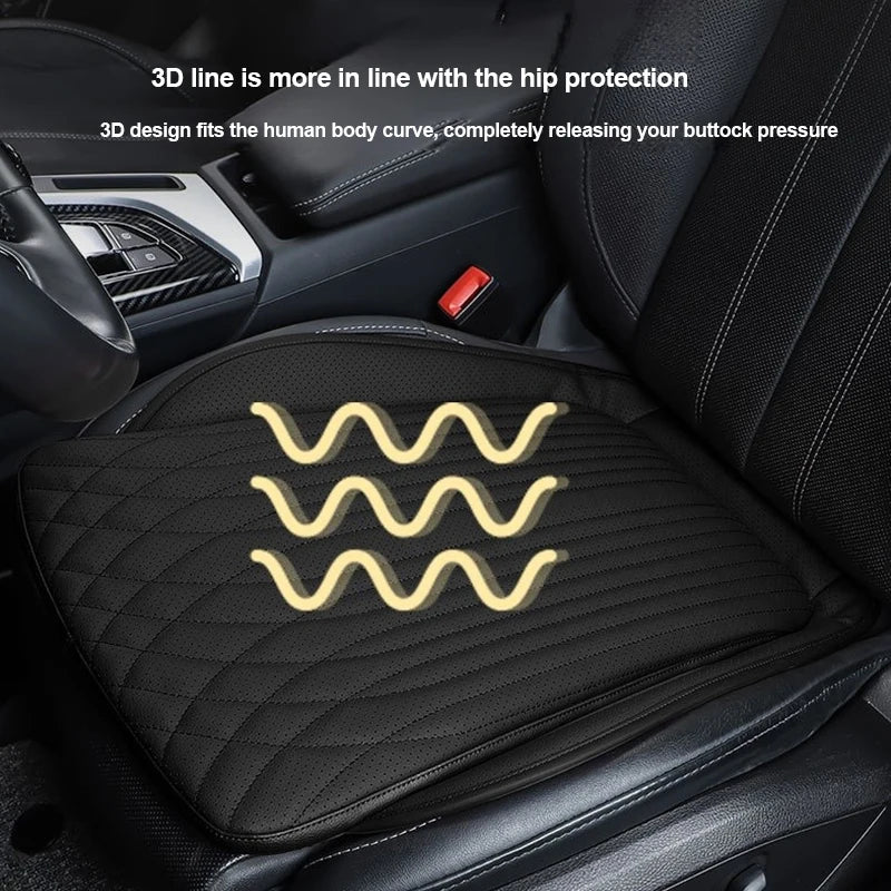For Tesla Car Cushion Nappa Leather Breathable Non-slip Car Seat High Rebound Pad Seat Cushion Four seasons Universal Auto Seat
