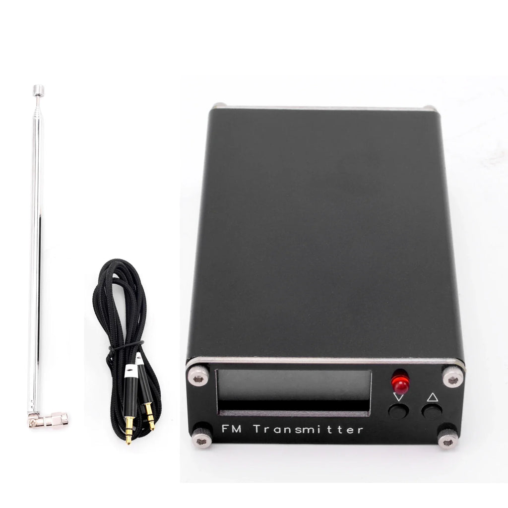 2km 0.5W FM Transmitter 76M-108Mhz Digital Display Stereo FM Transmit TYPE-C USB Churches CAR Radio Broadcast Campus Station