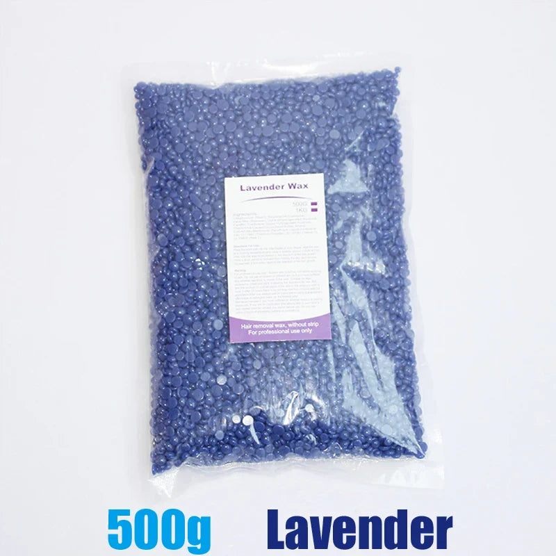 500g Wax Beans For Wax Heater Whole Body Hot Film Depilatory Wax For Wax Heater Kit Waxing Wax Beans For Hair Removal Wax Pot