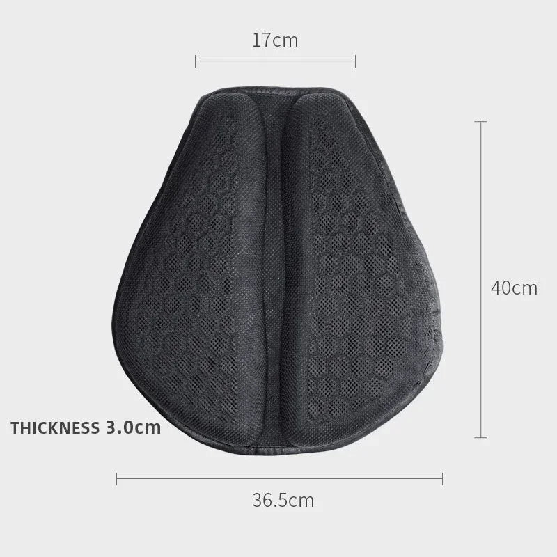 Foldable Motorcycle Gel Seat Cushion 3D Honeycomb Structure Shock Breathable Motorcycle Gel Seat Pad Gel Cushion For Seat