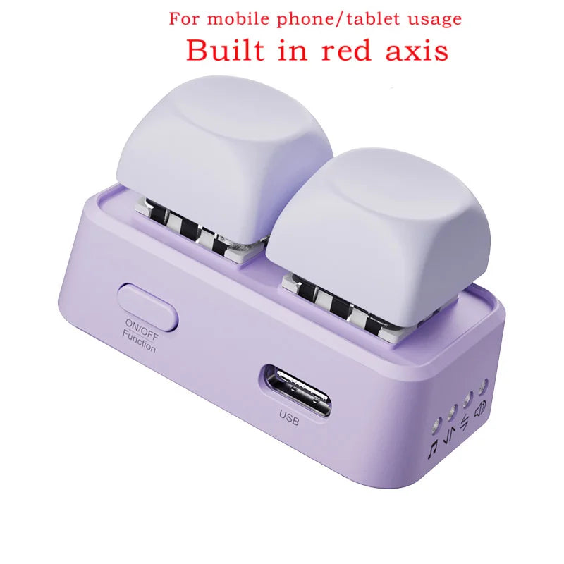 Office Portable Blue Tooth Remote Control Swipe Short Videos Mini Keypad Dual Button E-book Page Turner For Tablet Mobile Phone