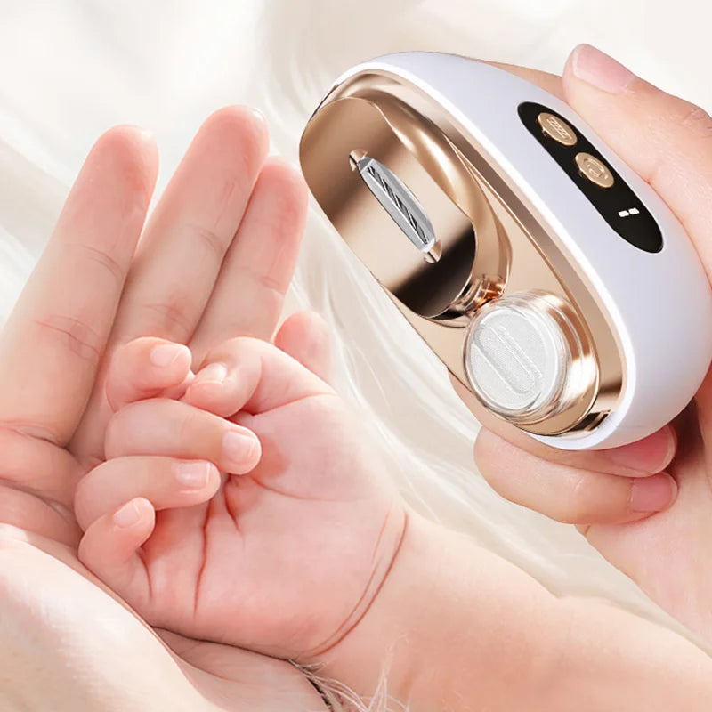 Multifunctional Electric Nail Trimmer Anti-Pinch Nail Clippers With Lights Baby Adult Automatic Nail Polisher Fingernail Scissor