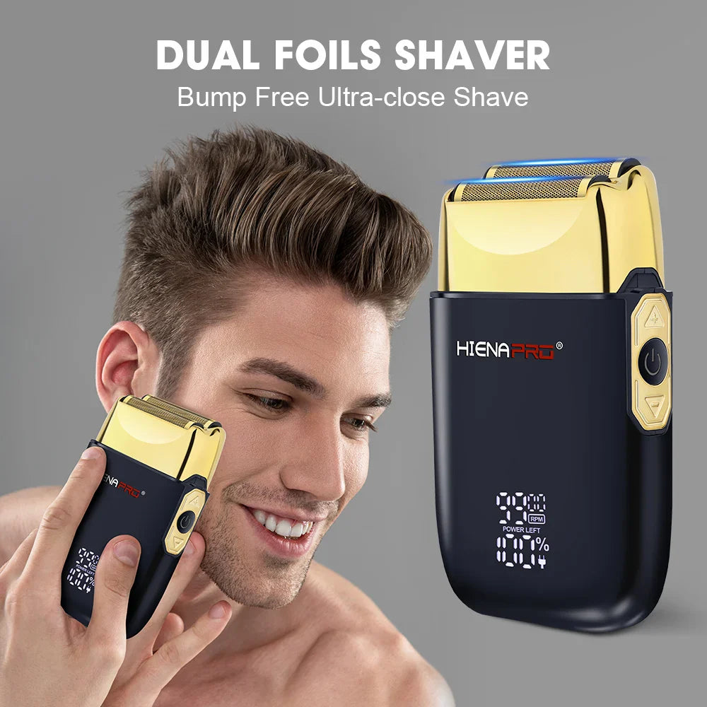 HIENA Hair cutting machine Hair clipperRechargeable Pro Electric Shaver For Men Hair Beard Electric home appliance Christmas
