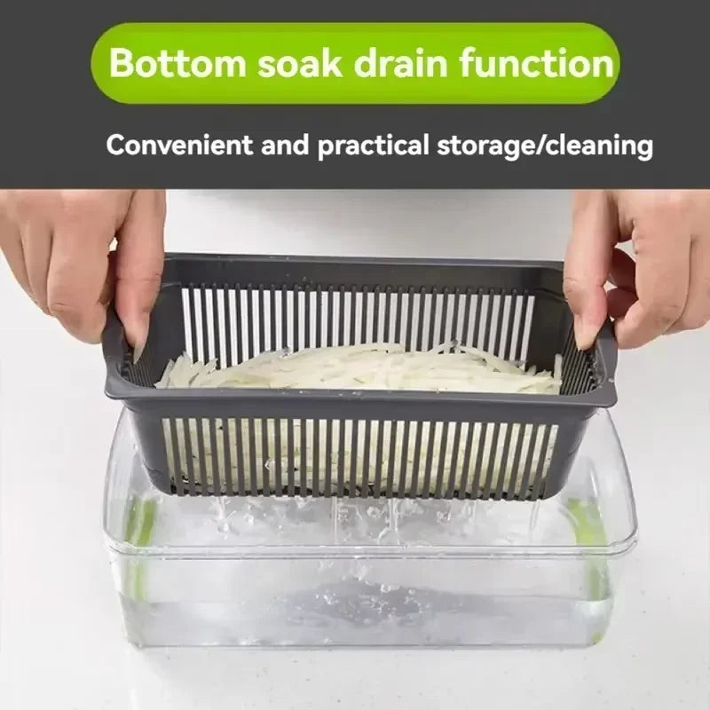 5-in-1 Food Chopper Suitable for Handheld Slicers, Dicers, Graters Multifunctional Vegetable Chopper Kitchen Tool