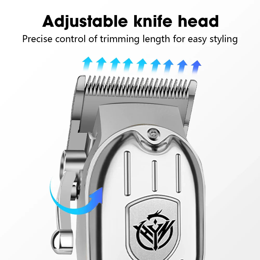 hiena Hair Clipper Barber Professional Cordless Trimmer Magnetic Motor Mower Men Hair Cutter 9000 RPM Hair Cutting Machine