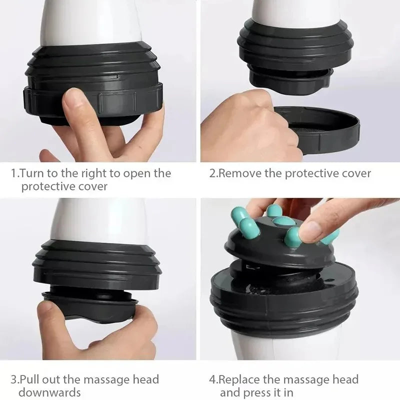 Massager Handheld Electric Body Slimming Infrared Massage Anti Cellulite Massager for Arm Leg Hip Belly Fat Remover