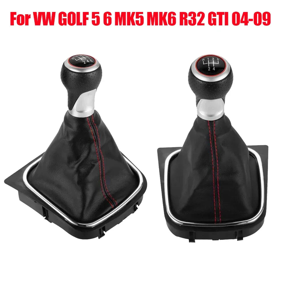 Car Gear Shift Knob Stick Knob HandBall Lever Shifter 5 6 Speed For Volkswagen VW Golf 5 6 MK5 MK6 R32 GTI 04-09 Scirocco(2009)
