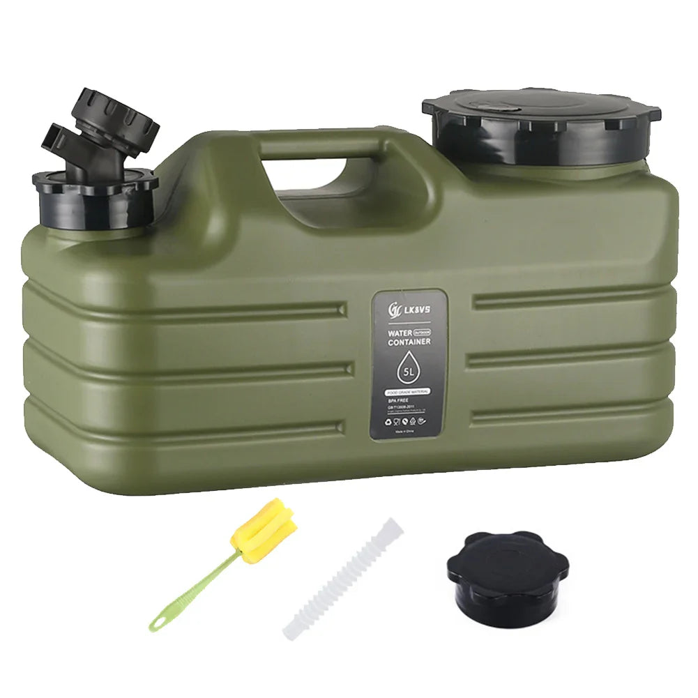 12L/10L Portable Camping Water Jug with Faucet Water Tank for Car Drinking Carrier Camping Large Capacity Water Storage Bucket