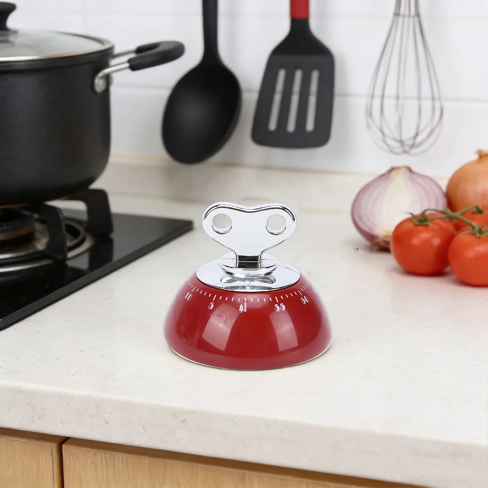 60 Minute Mechanical Countdown Timer Mechanical Timer Magnetic 60 Minute Countdown Vintage Wind Up Timer for Kitchen Work Study