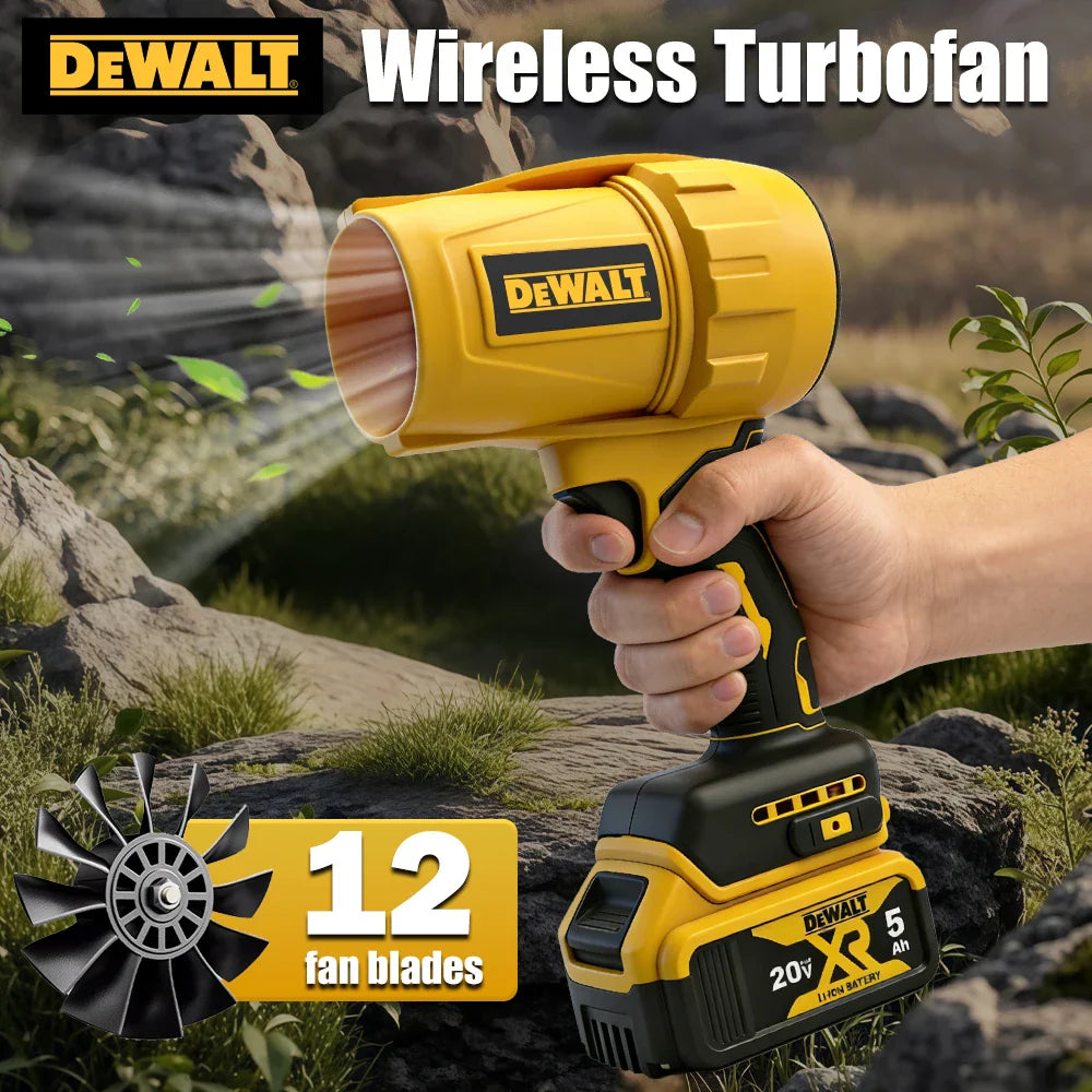 Dewalt 30000RPM Air Blower Cordless 20V Rechargeable Turbo Fan Handheld Violent Fan DryerDust Blowing Tool
