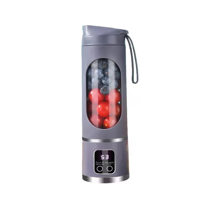 Blender Juicer Portable Electric Juicer 450ml 8 Blades Travel Juicer Machine Rechargeable Shakes Smoothie Blenders Fresh Juice