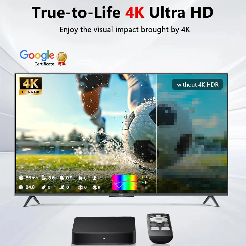 New GD2 TV Box Android 12 Amlogic S905Y4 Processor 2GB RAM 32GB Storage Supports AV1 4K H.265 1080P WiFi Bluetooth Voice