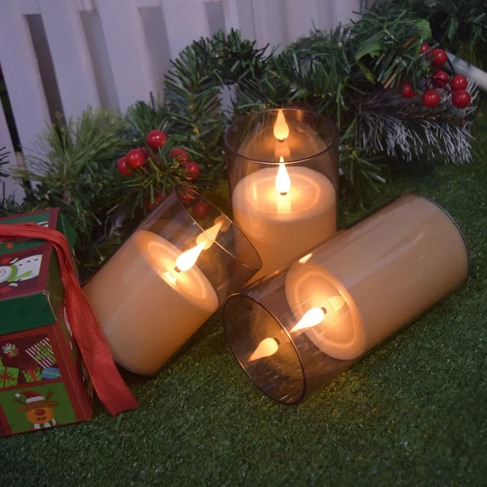 FPOO Led Candle Flameless Candles LED Light With Remote Control Electronic Candle Lamp For Holiday Party Home Room Decoration