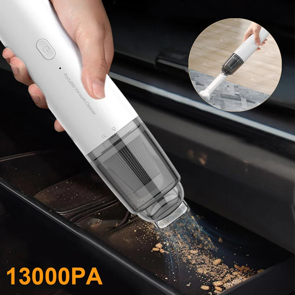 Car Vacuum Cleaner 13000PA Strong Suction Vacuum Cleaner USB Rechargeable Handheld Portable Car&Home Wireless Vacuum Cleaner