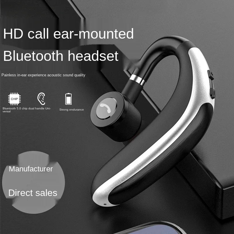 K20 Wireless Bluetooth Headset Single Ear Left and Right Ear Wear Ear-Mounted for iPhone Samsung Xiaomi Phones In-ear Earphones