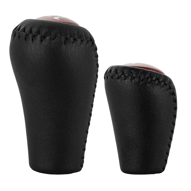 Gear Shift Knob 5 Speed Manual Transmission Leather Transfer Gear Shift Fit for Toyota Prado LC120 Land Cruiser Prado 2003-2009