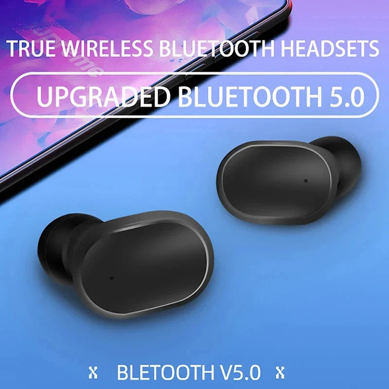 Original A6S TWS Bluetooth Headphone Wireless Earphone Stereo Headset Sport Earbuds With Microphone  Charging box For Smartphone