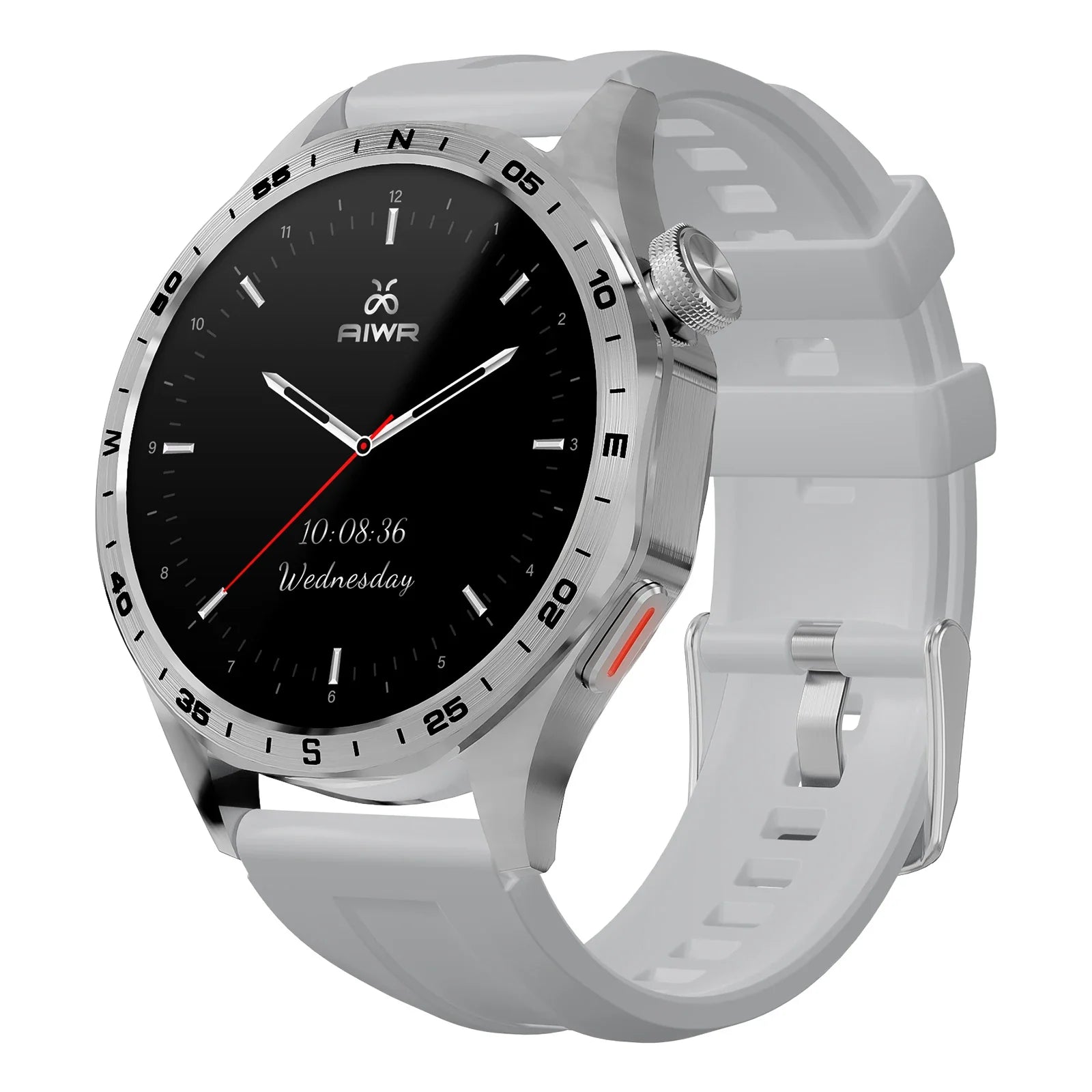 AIWR Peps 1R Smart Watch, GPS, 1.43” AMOLED, AI Watch Faces, ChatGPT, Heart Rate Sleep Monitor, 5ATM Waterproof for Android iOS