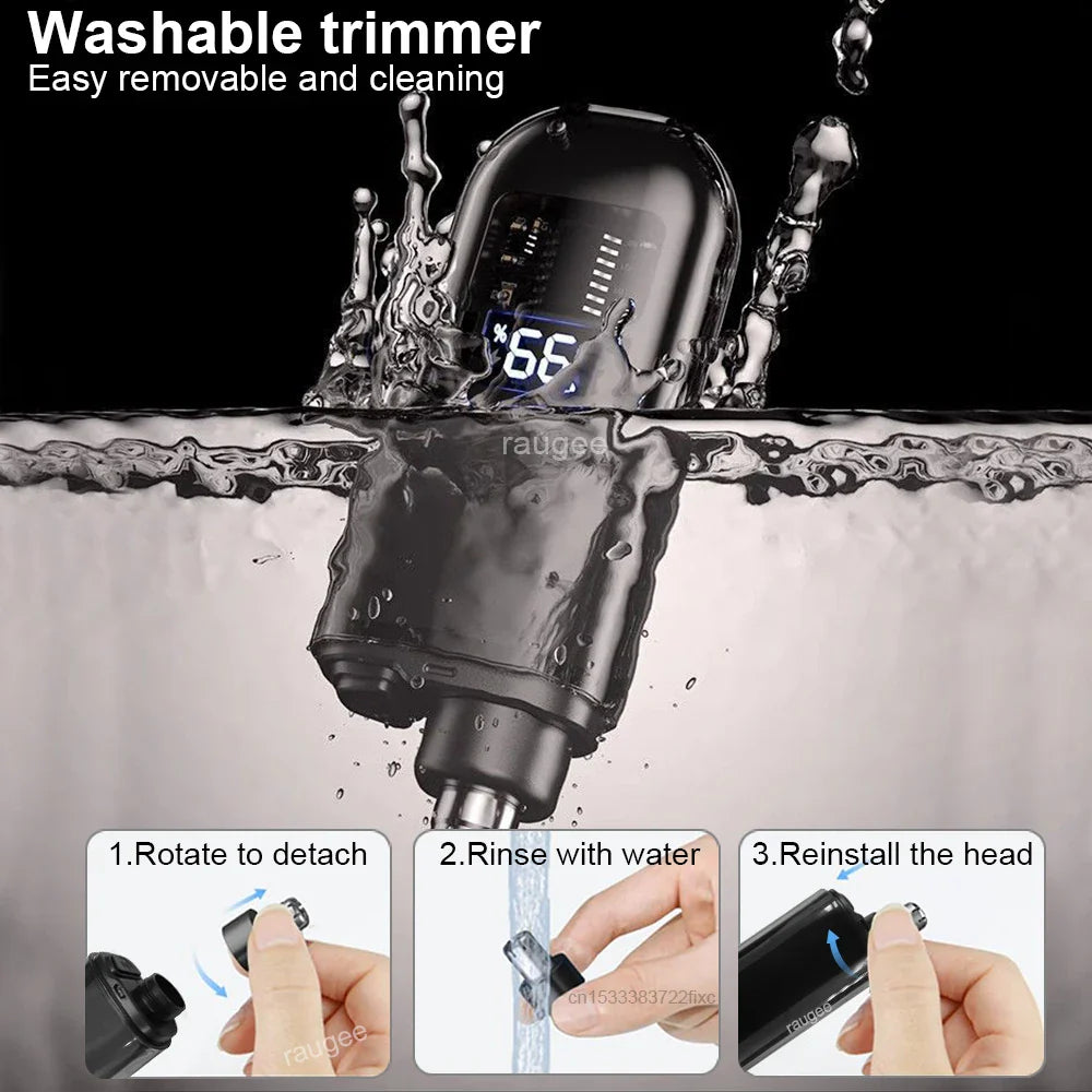 Nose Hair Trimmer for Men USB Rechargeable Mini Pocket Nose Hair Clipper Portable Electric Eyebrow Ear Nose Hair Cutting Machine