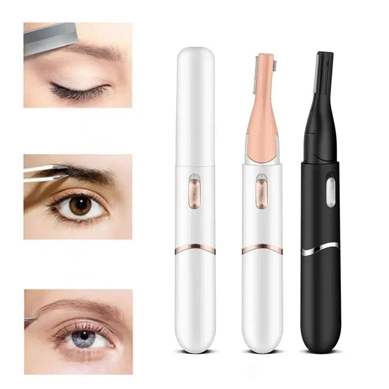 Electric Eyebrow Trimming Tool For Automatic Electric Eyebrow Trimmer Nose Hair Shaving Brush Scraper For Nose Ears and More 1pc