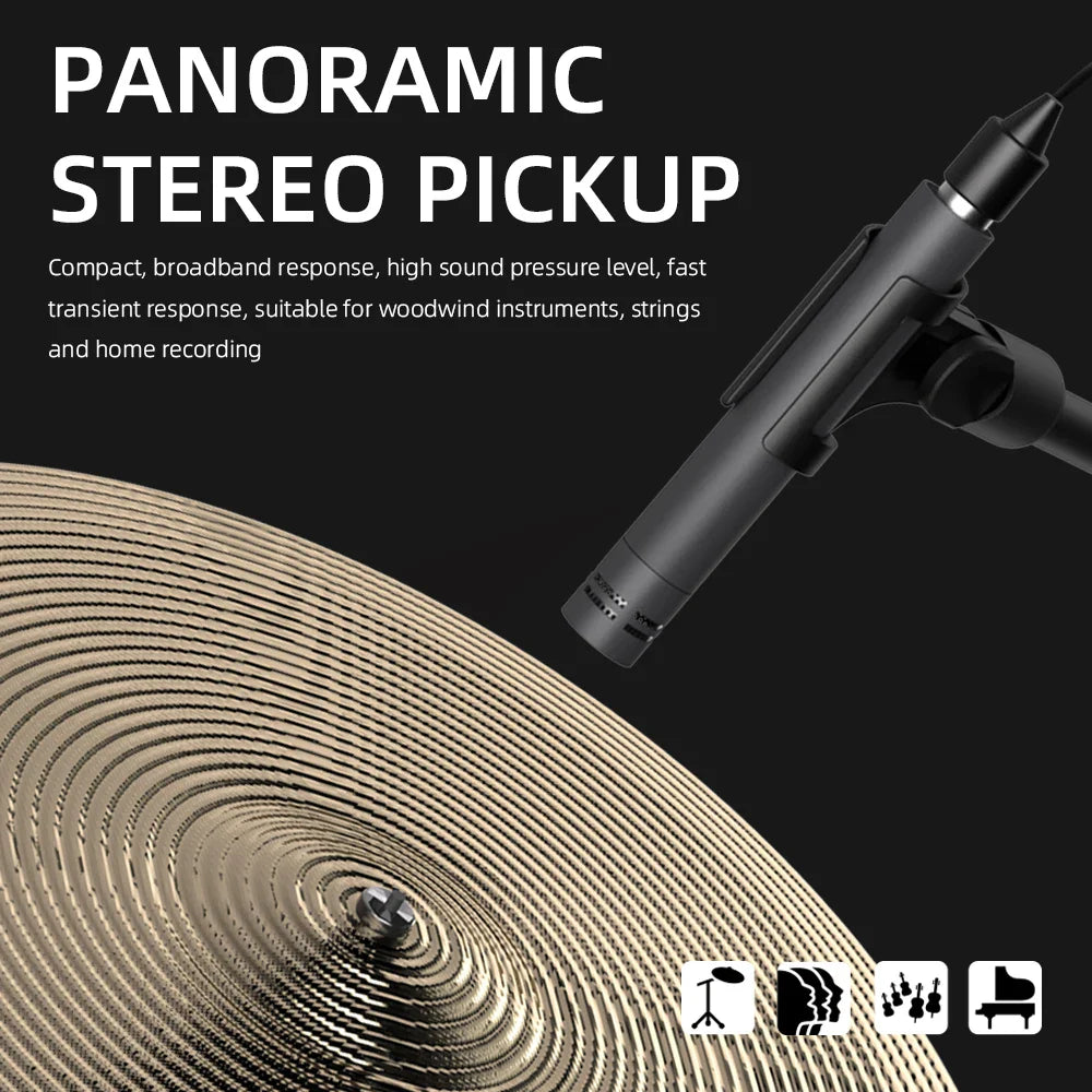 Instrument Microphone E608 7-Piece Wired Drum Mic Kit Dynamic Kick Bass Tom/Snare Cymbals Use For Drums Vocal Band DJ Stage Inst