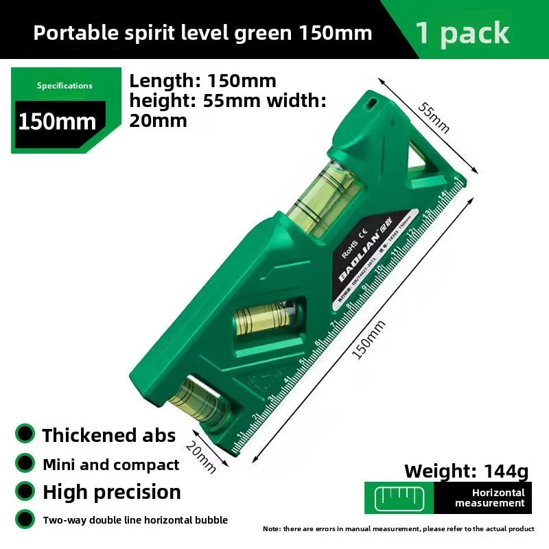 Portable Level Ruler Bubble Level Precision Level Magnetic Lever Angle Gauge Finder Leveling Aligner Woodworking Tool