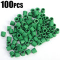 Green Air Conditioning 100/50pcs 1/4'' Charging Hose 1/4'' Valve Gasket Manifold Repair Seal Kit Replacement Car Accessories New