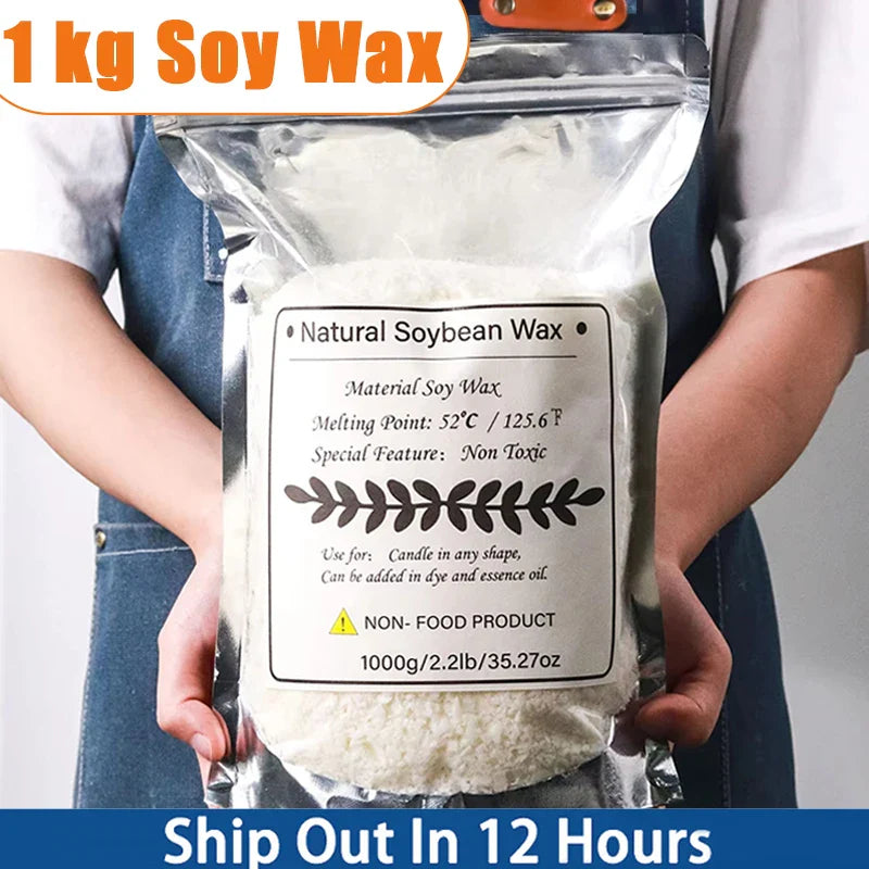 Natural Soy Wax Scented Candle Material 100% No Additives For Handmade DIY Candle Making Supplies Materials Kit Unisex