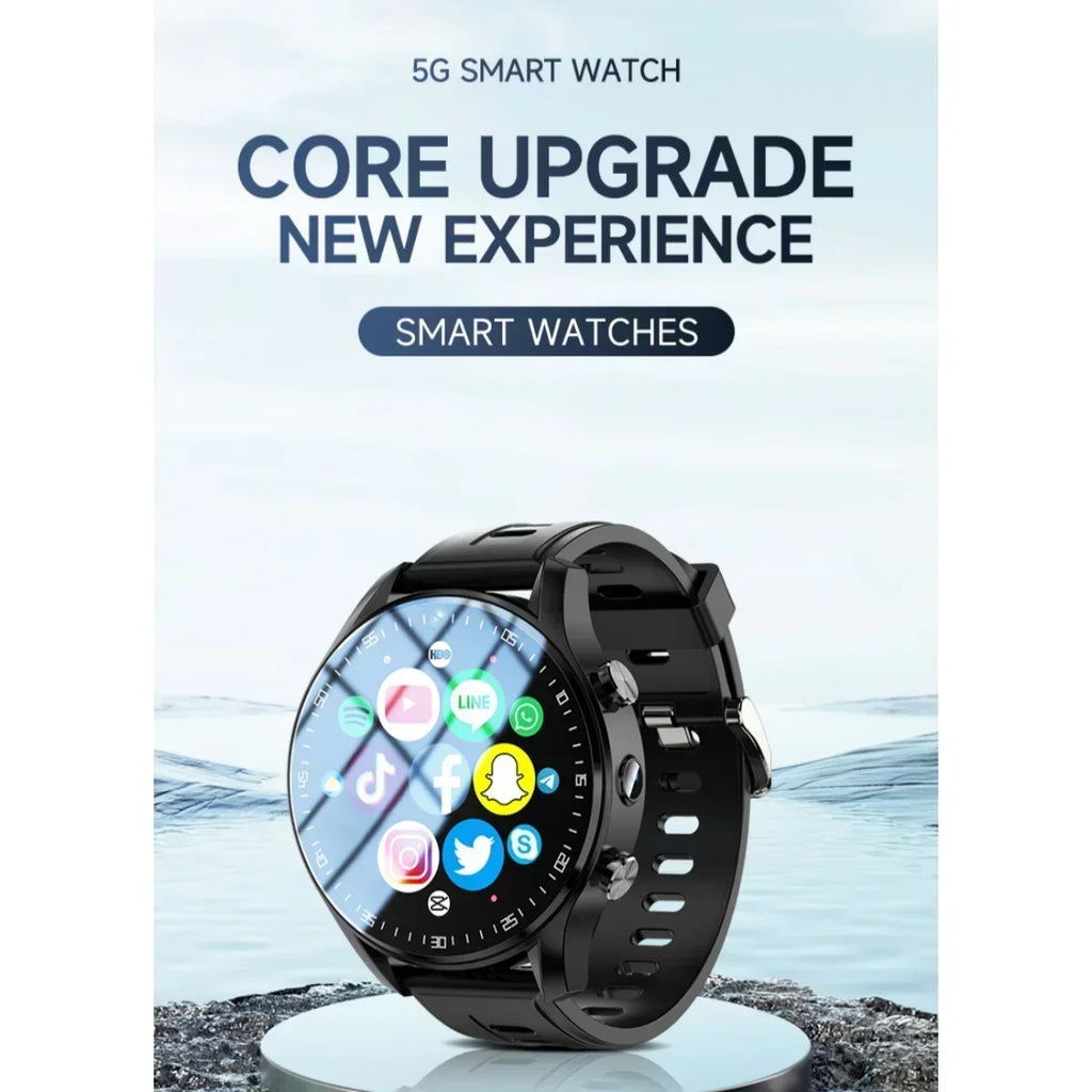 SIM Dual camera Smartwatch A7128G 4G smartwatch Video Call Trail tracker with Wifi GPS waterproof Google Play Store for men