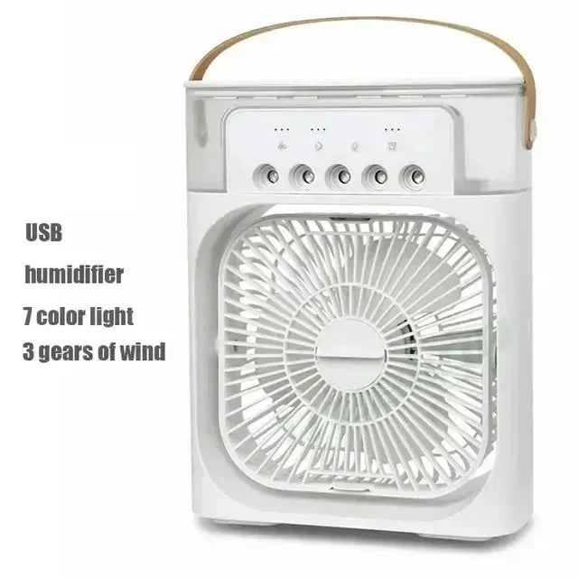 Hot Sale! Home - Portable Fan Air Conditioner: 3-in-1 Design with Humidifier USB Electric LED Night Light