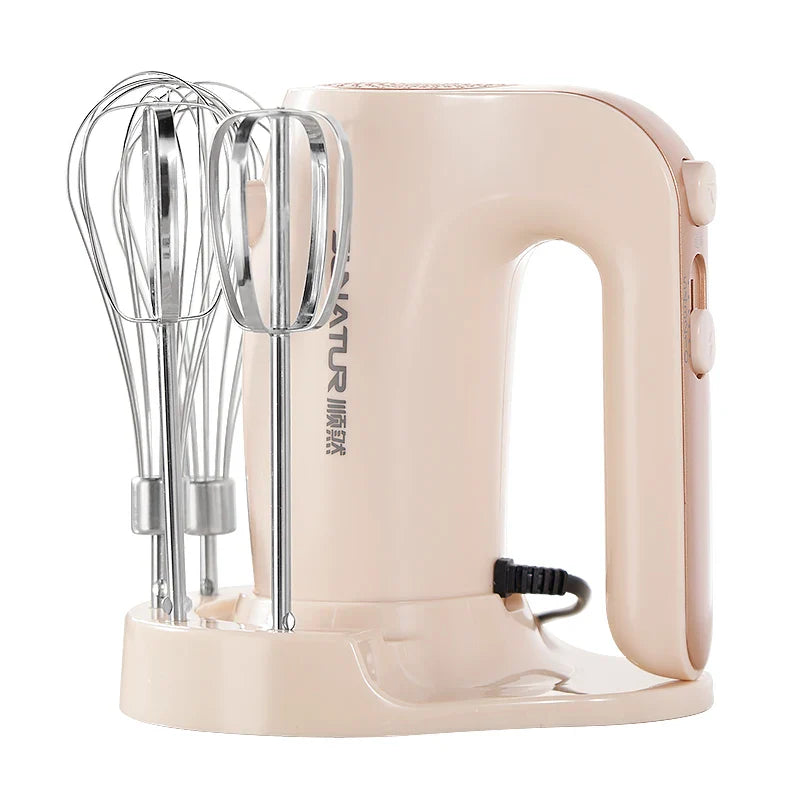 SUNATUR 3 in 1 Electric Handheld Blender 300W Egg Beater Cream Whipper Portable Mixer with Storage Base Kitchen Appliance