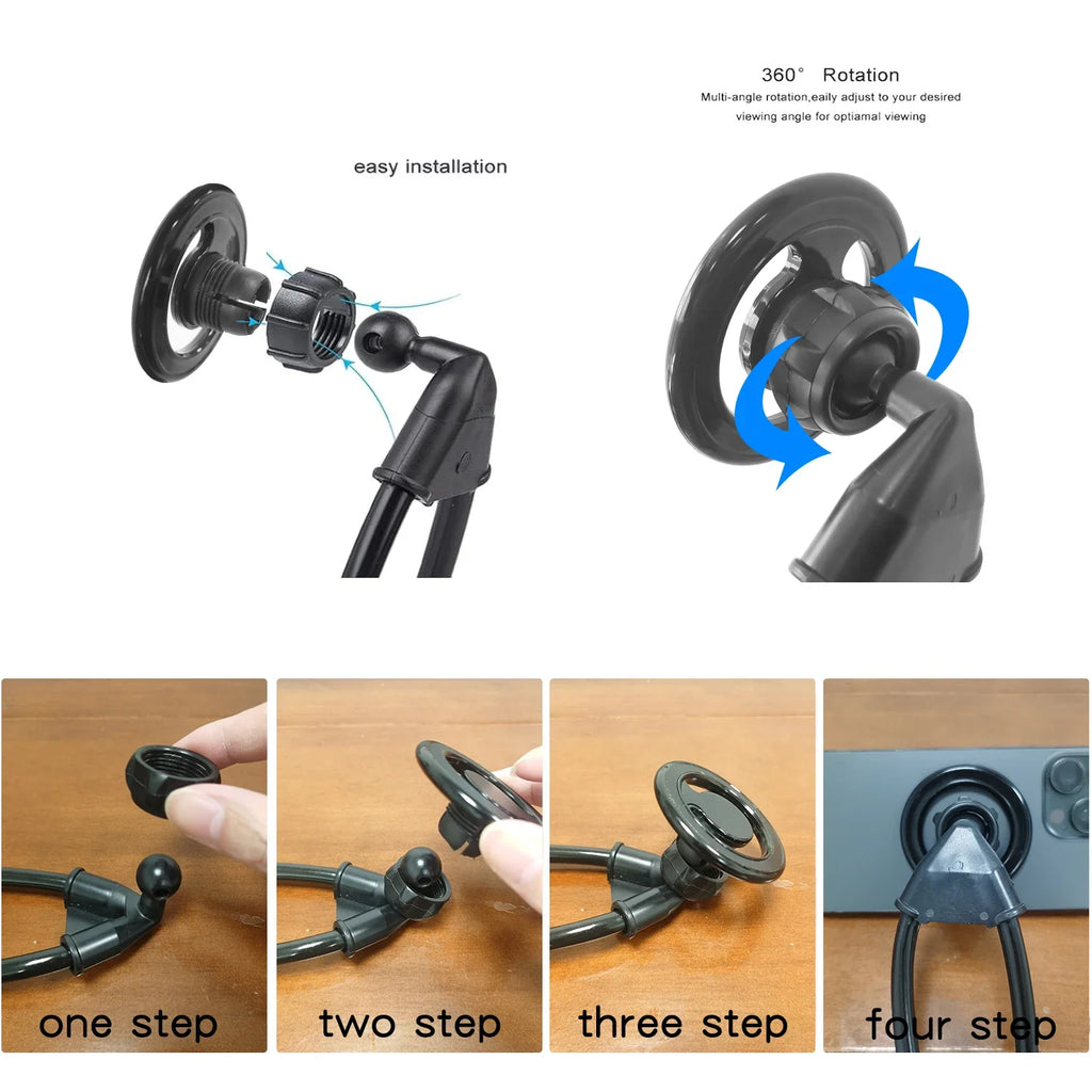Universal smartphone holder, neck-hanging magnetic phone holder, lazy phone holder