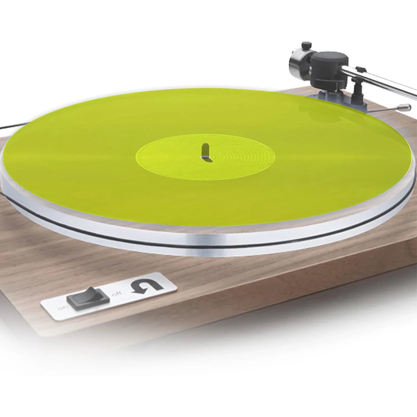 Turntable Mat Record Platter Slipmat Low Noise Acrylic Record Player Platter Slip Mats for 12 Inch Record Player Turntable Mat