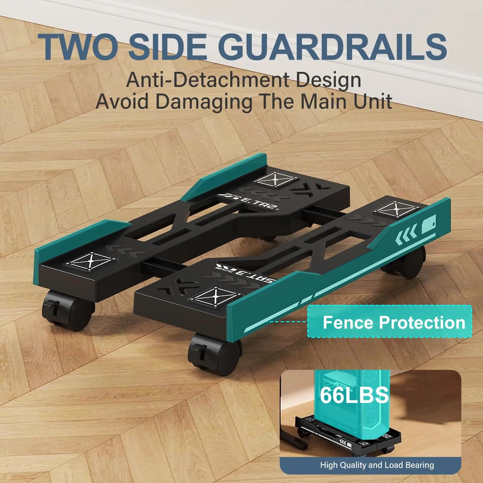New CPU Stand Adjustable Bracket PC Holder Cart Mobile Computer Tower Stand with Rolling Caster Wheels Adjustable Desktop Stand
