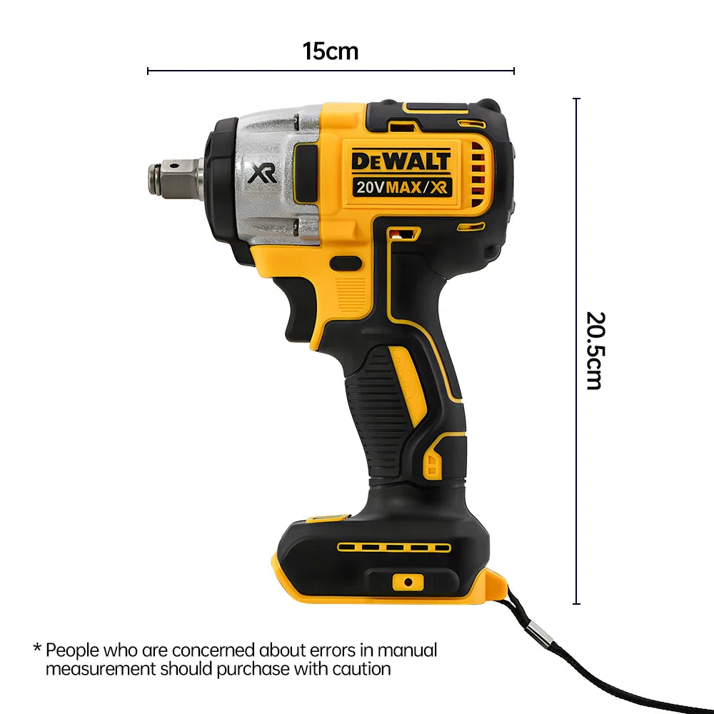 Dewalt DCF880 Cordless Electric Brushless Wrench Impact LED Light 3250RPM 205N.m Wireless Power Tool for Home Improveme