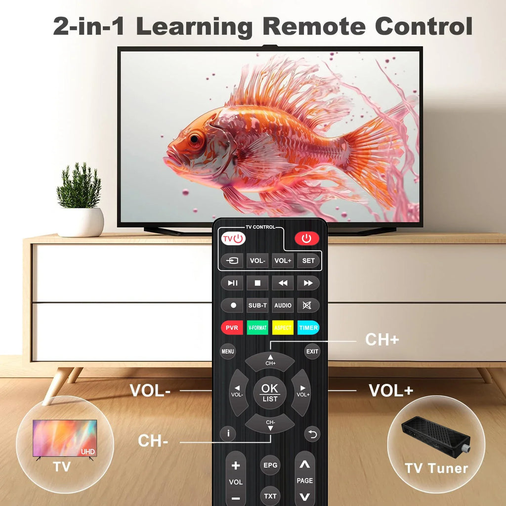 DLUXURY ATSC Mini Digital TV Converter Box HD FTA ATSC Tuner USB Multimedia PVR Recording EPG TV Receiver