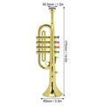 Kid Trumpet Golden Coated Plastic Children Preschool Music  Gift Wind Instrument Preschool Music