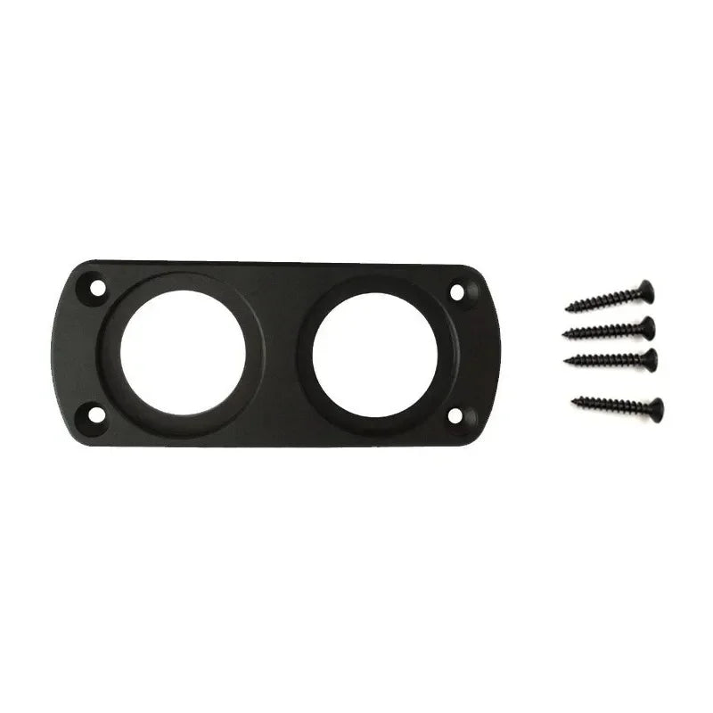 1/2/3/4 DIY Car USB Charger Switch Voltmeter Panel for Marine Cigarette Lighter Voltmeter Power Outlet Socket Panel Mount Holder