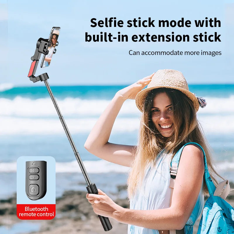 Roreta new Automatic face following Shooting Handheld Gimbal Stabilizer 360° Rotation Selfie Stick tripod For iPhone Smartphone