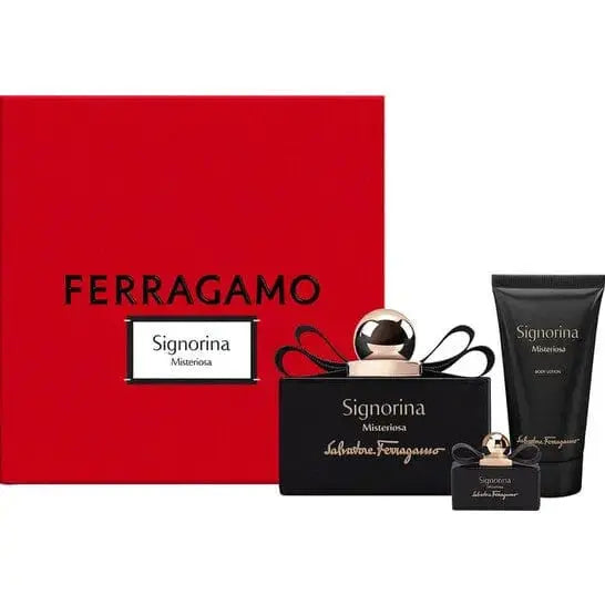 Signorina Misteriosa By Salvatore Ferragamo Set 3 pieces 3.4 oz W Spray